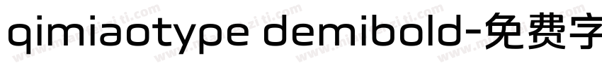 qimiaotype demibold字体转换